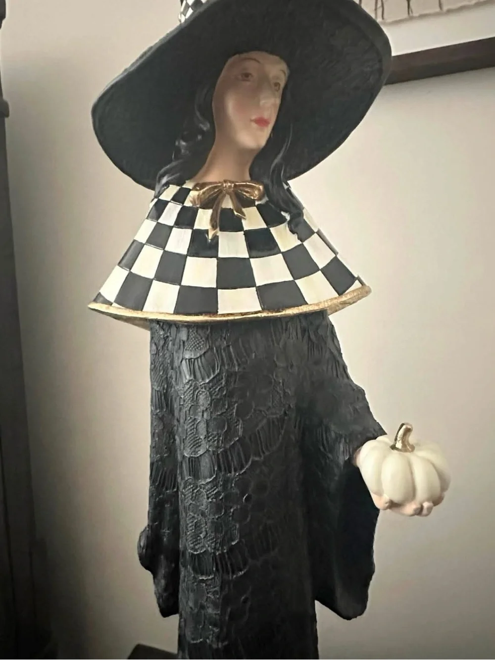 Mackenzie-Childs Haunted House Witch in Courtly Check
